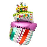 Balo para Festas Bolo Happy Birthday YSBLY319 Grande