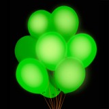 Bales de LED Iluminados Verde Liso 5pcs