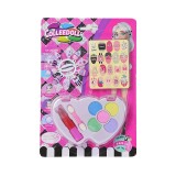 Kit de Maquiagem Infantil Colleedoll com Stikers para Unhas