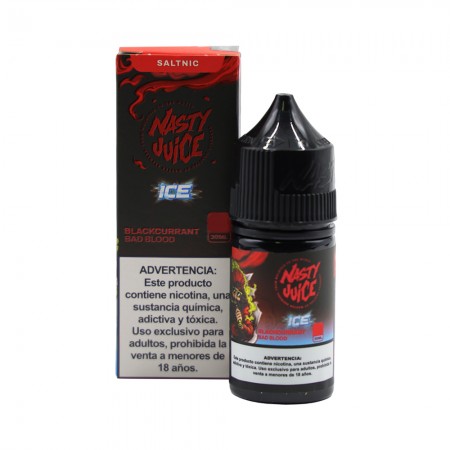 Essencia Vape Nasty Salt Ice Bad Blood Blackcurrant 50mg 30ml