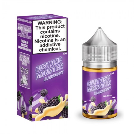 Essencia Vape Custard Monster Nic Salt Blackberry 48mg 30ml