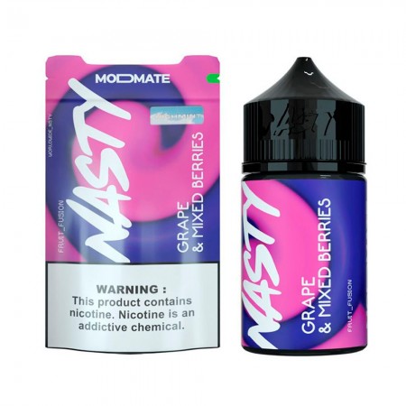 Essencia Vape Nasty MODMATE High Mint Grape  Mixed Berries 3mg 60ml