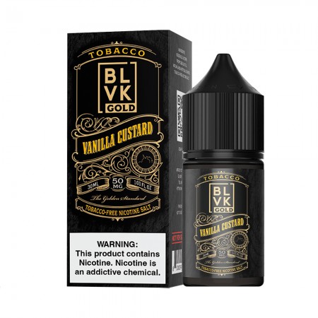 Essencia Vape BLVK Gold Salt Vanilla Custard 50mg 30ml