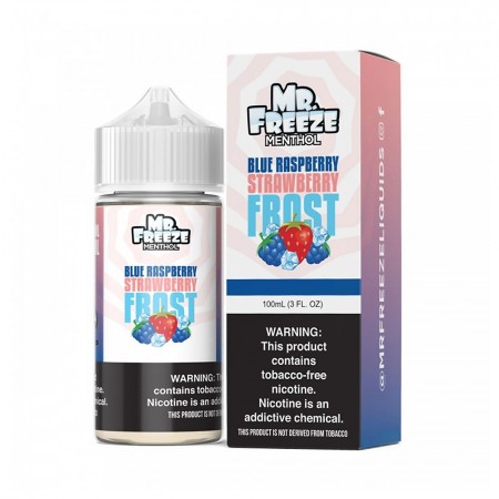 Essencia Vape Mr Freeze Menthol Blue Raspberry Strawberry Frost 3mg 100ml