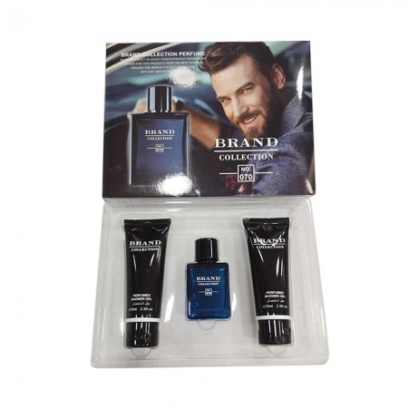 Kit Perfume Brand Collection No.070 Masculino 3pcs