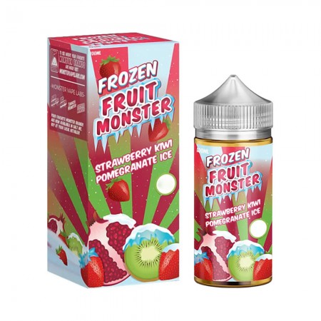 Essencia Vape Frozen Fruit Monster Strawberry Kiwi Pomegranate Ice 6mg 100ml