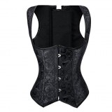 Corset Espartilho Icandy Beauty 690 Preto S com Calcinha