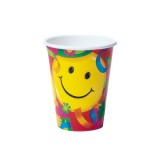 Copo de Papel Descartvel para Festa Smiley 10 Unidades