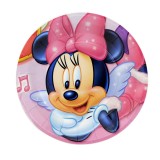Pratos Descartveis para Festa Minnie 10 Unidades 23 x 23 cm