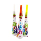 Cornetas para Aniversrio Estrela 10 Unidades 