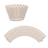 Kit Wraps para Cupcakes Coraes W25 Branco 25pcs