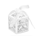 Caixas de Lembrancinhas para Festa Pssaros T06 Branco