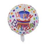 Balo para Festas Happy Birthday Pontos Coloridos