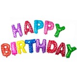 Bales Frase HAPPY BIRTHDAY Coloridos