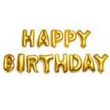 Bales Metalizado Frase HAPPY BIRTHDAY YSBLN02