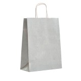 Sacola de Papel Tamanho Mdio Prata