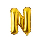 Balo Letra N Dourado 16 Polegadas