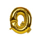 Balo Letra Q Dourado 16 Polegadas