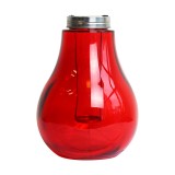 Vaso Decorativo Porta Vela Light Vermelho