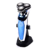 Barbeador Prosper P-4403 de 3 Cabeas Bivolt Azul-Prata