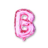 Balo Letra B Pink 16 Polegadas