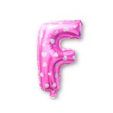 Balo Letra F Pink 16 Polegadas