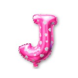 Balo Letra J Pink 16 Polegadas