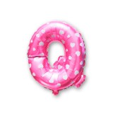 Balo Letra Q Pink 16 Polegadas
