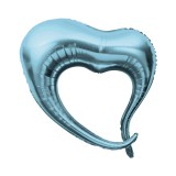 Balo para Festas Corao YSBLD31 Azul Claro