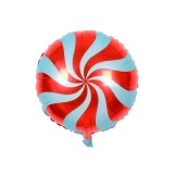Balo para Festas Pirulito Vermelho - Azul Claro