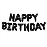 Bales Frase HAPPY BIRTHDAY - Preto