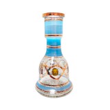 Base Narguile de Vidro  Khalil Mamoon KM09 Azul Claro
