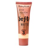 Base Lquida Ruby Rose Soft Matte HB-8050 Bege 3