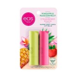 Protetor Labial EOS Pineapple Passionfruit - Strawberry Peach 2pcs