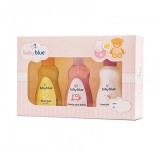 Kit para Presente Baby Blue Rosa 3pcs