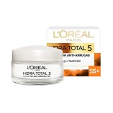 Creme Facial L'Oral Hidra Total 5 Expert Anti-Rugas 55+ 50ml