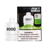 Cartucho de Substituio Anyx MAX Plus Refill 8000 Puffs Green Grape Ice