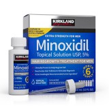 Tratamento Capilar Kirkland Minoxidil Extra Strength For Men 5% 6 Unidades (Nova Embalagem)