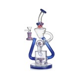 Bong de Vidro Herb OG175 Recycler Oil Rig 30cm