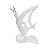 Bong Herb TX-119  Curvy Modern Style Glow in the Dark 15cm