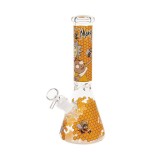 Bong de Vidro Herb WP292 Rick and Morty Yellow Honeycomb 25cm