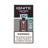 Dispositivo Descartvel Ignite V120 12000 Puffs Black Strawberry Banana