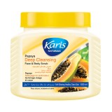 Esfoliante Facial e Corporal Karis Naturals Papaya Deep Cleansing 600g