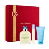 Kit Perfume Dolce & Gabbana Light Blue Pour Homme EDT 3pcs