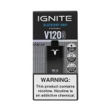 Dispositivo Descartvel Ignite V120 PRO 12000 Puffs Black Blueberry Mint