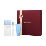 Kit Perfume Dolce & Gabbana Light Blue EDT Feminino 3pcs