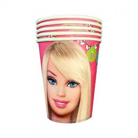 Anúncio: Copo De Papel Descart Vel Barbie P Anivers Rio10 Pe As