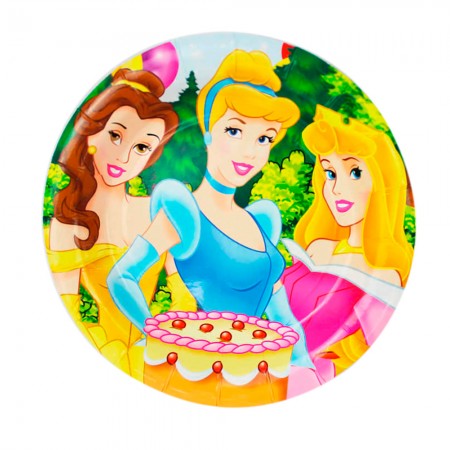 Anúncio: Pratos Descart Veis Princesa Para Festa 10 Unidades 23 X 23 Cm