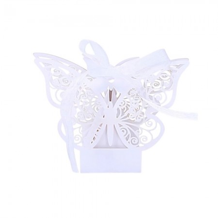 Anúncio: Caixas de Lembrancinhas para Festa Borboleta T16 Branco 25pcs