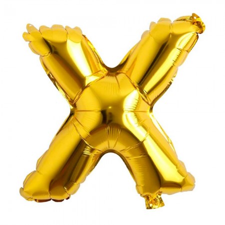 Anúncio: Bal O Para Festas Letra X T32 Dourado